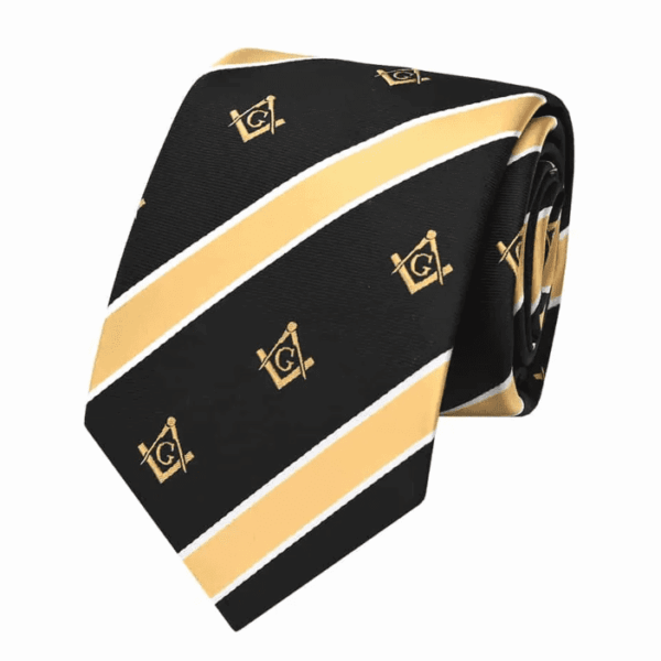Black Striped Tie